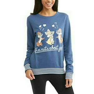 Disney Chip N Dale "I'm Nuts About You" Sweatshirt